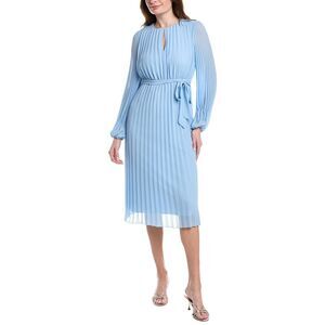 Sam Edelman Womens  Plisse Midi Dress, Blue